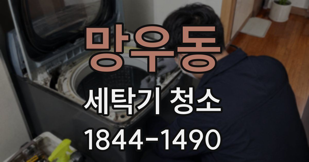망우동 세탁기 청소