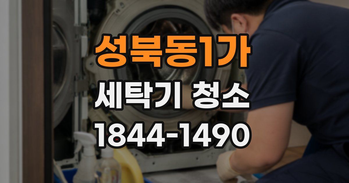 성북동1가 세탁기 청소