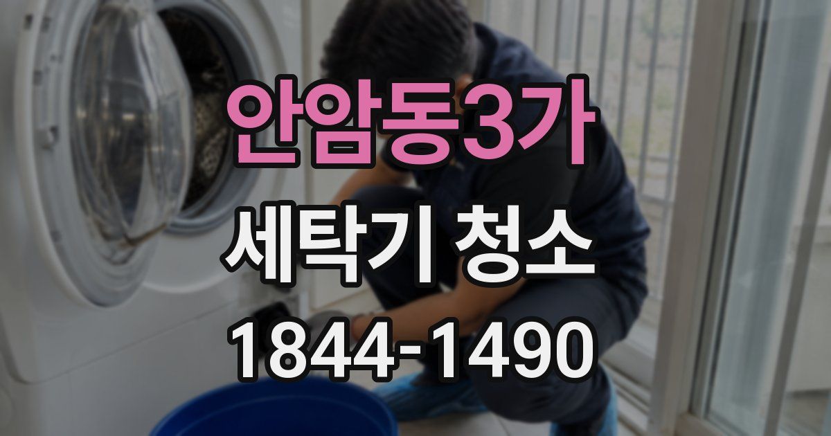 안암동3가 세탁기 청소