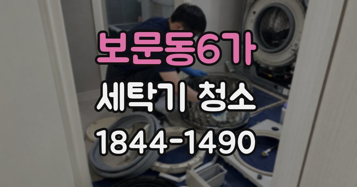 보문동6가 세탁기 청소