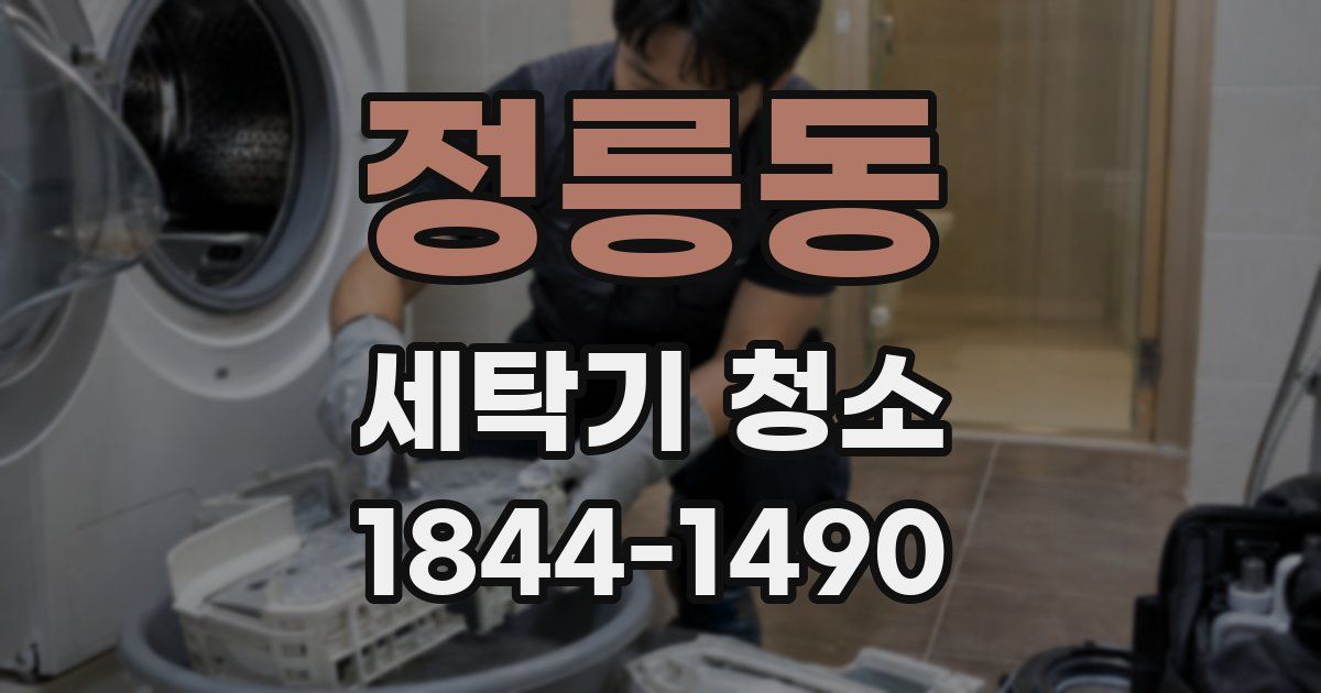 정릉동 세탁기 청소