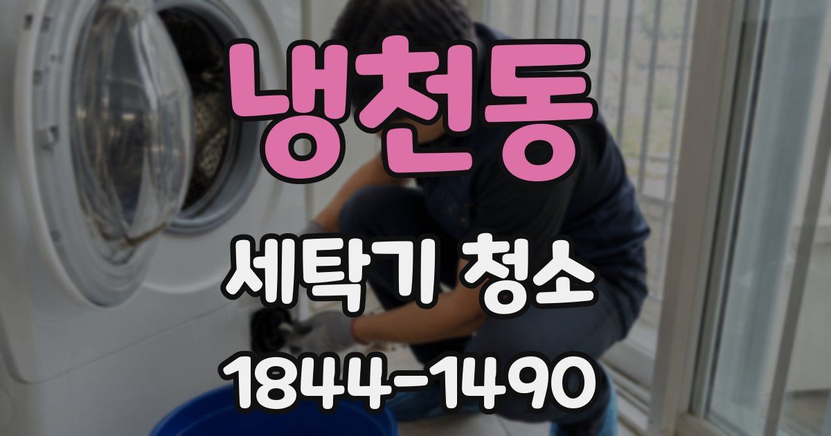 냉천동 세탁기 청소