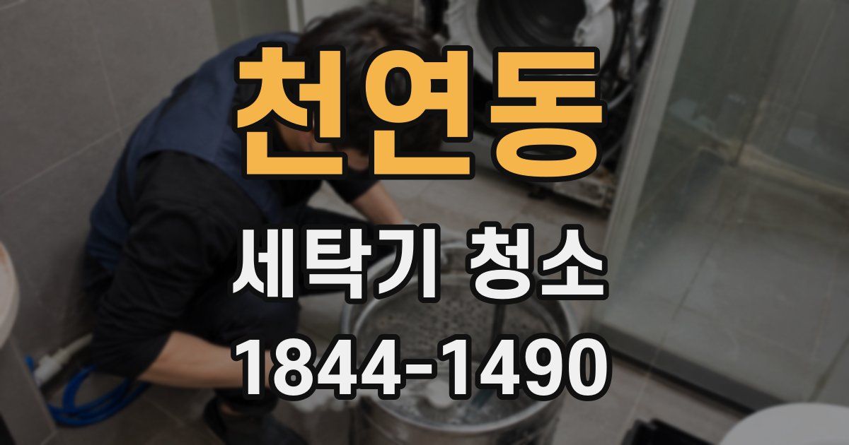천연동 세탁기 청소