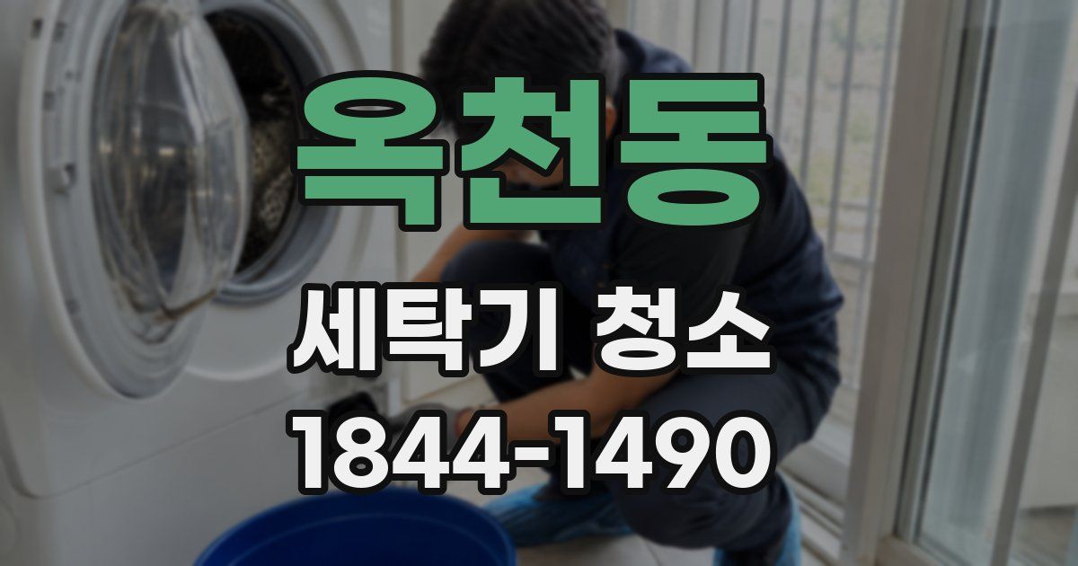 옥천동 세탁기 청소
