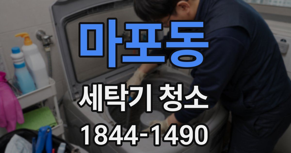 마포동 세탁기 청소