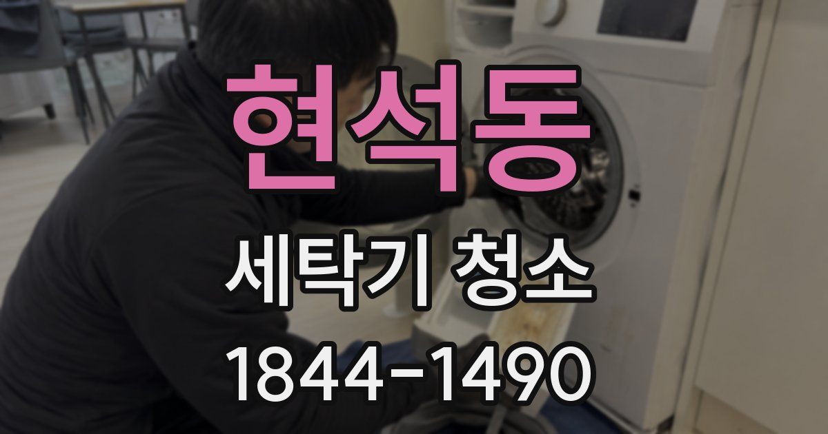현석동 세탁기 청소