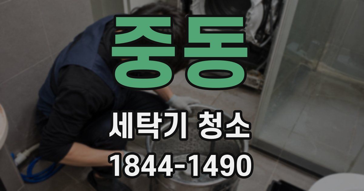 중동 세탁기 청소