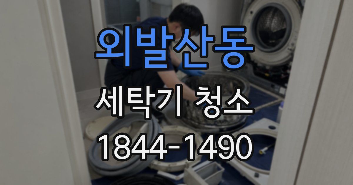 외발산동 세탁기 청소