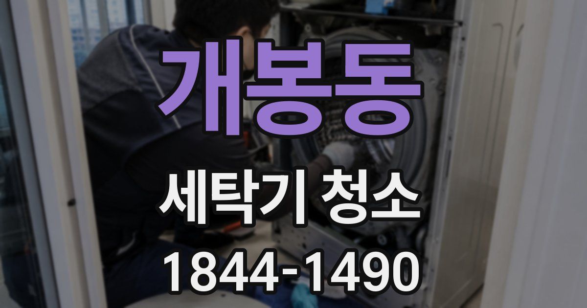 개봉동 세탁기 청소