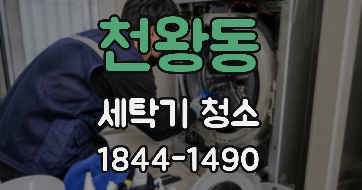 천왕동 세탁기 청소
