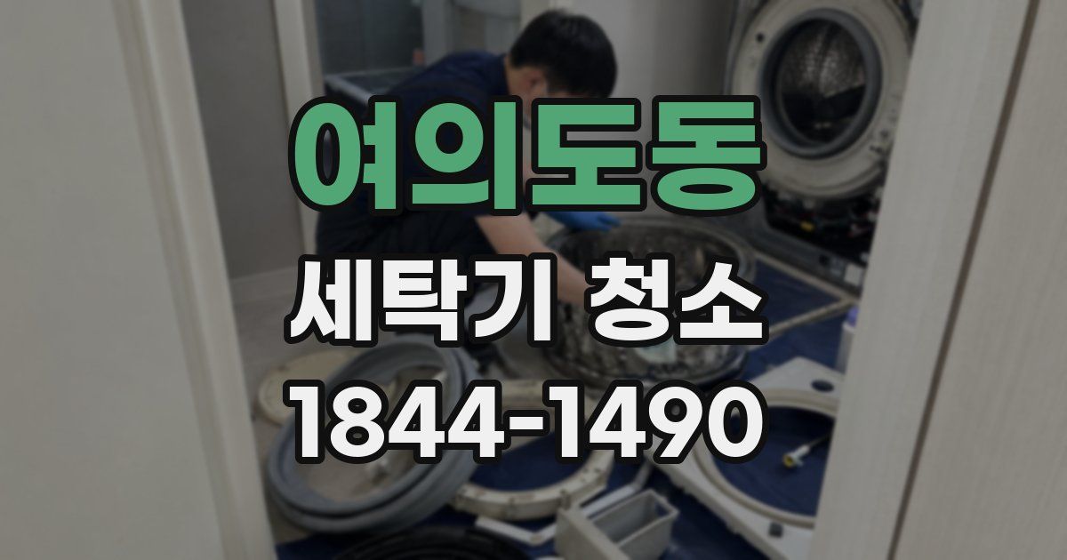여의도동 세탁기 청소
