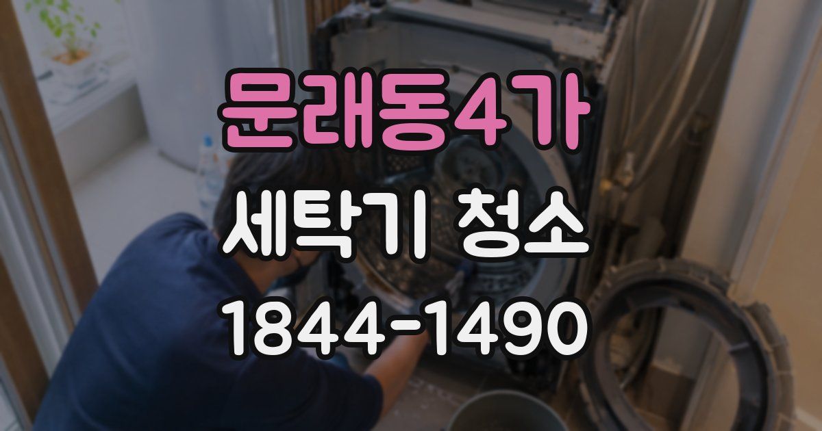 문래동4가 세탁기 청소