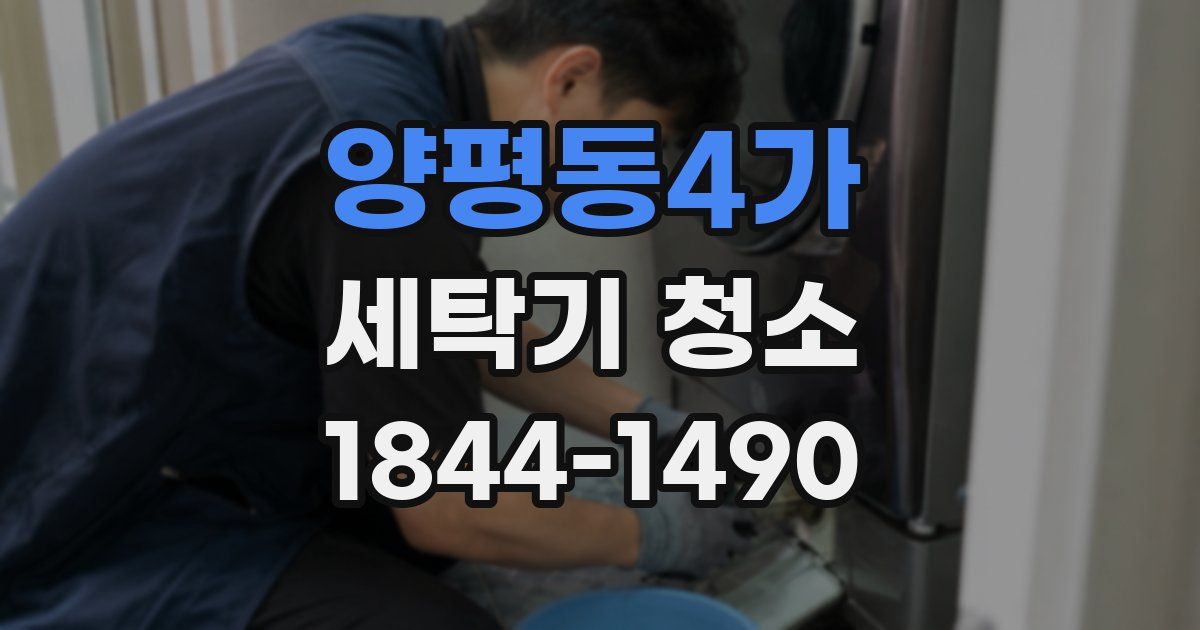 양평동4가 세탁기 청소