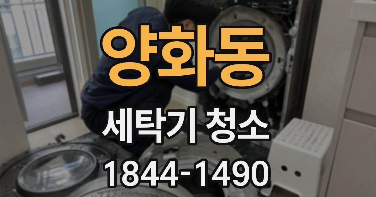양화동 세탁기 청소