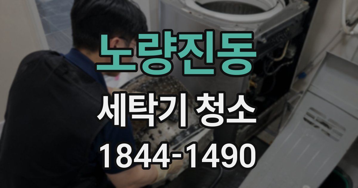 노량진동 세탁기 청소