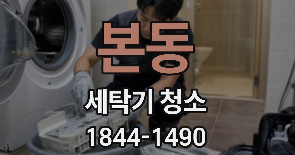 본동 세탁기 청소