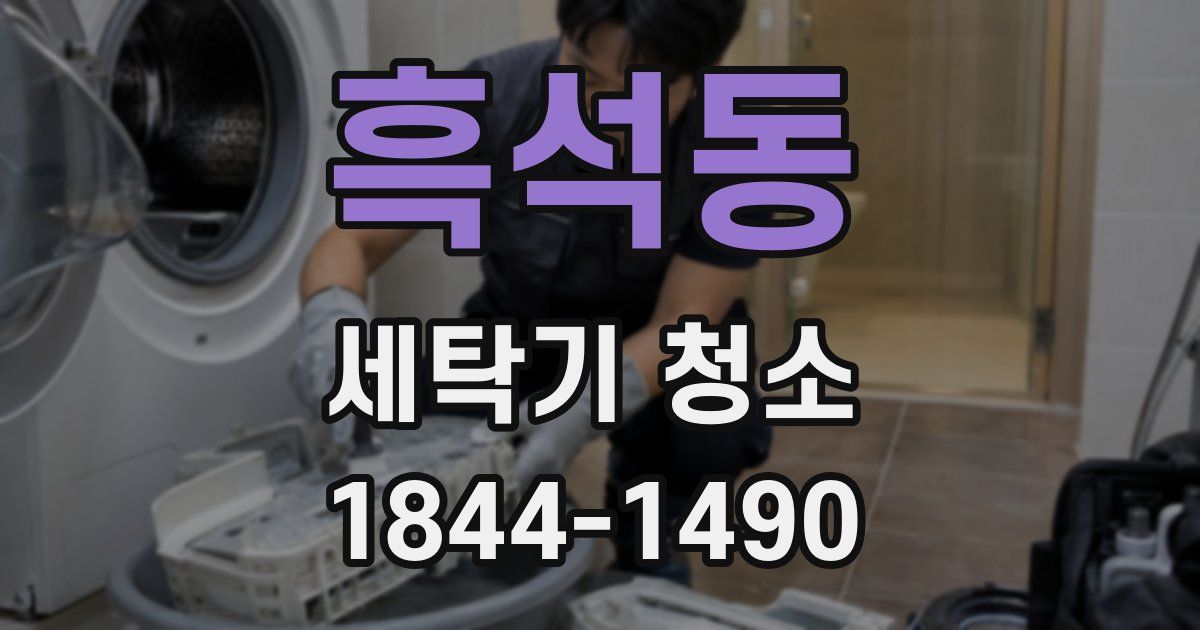 흑석동 세탁기 청소