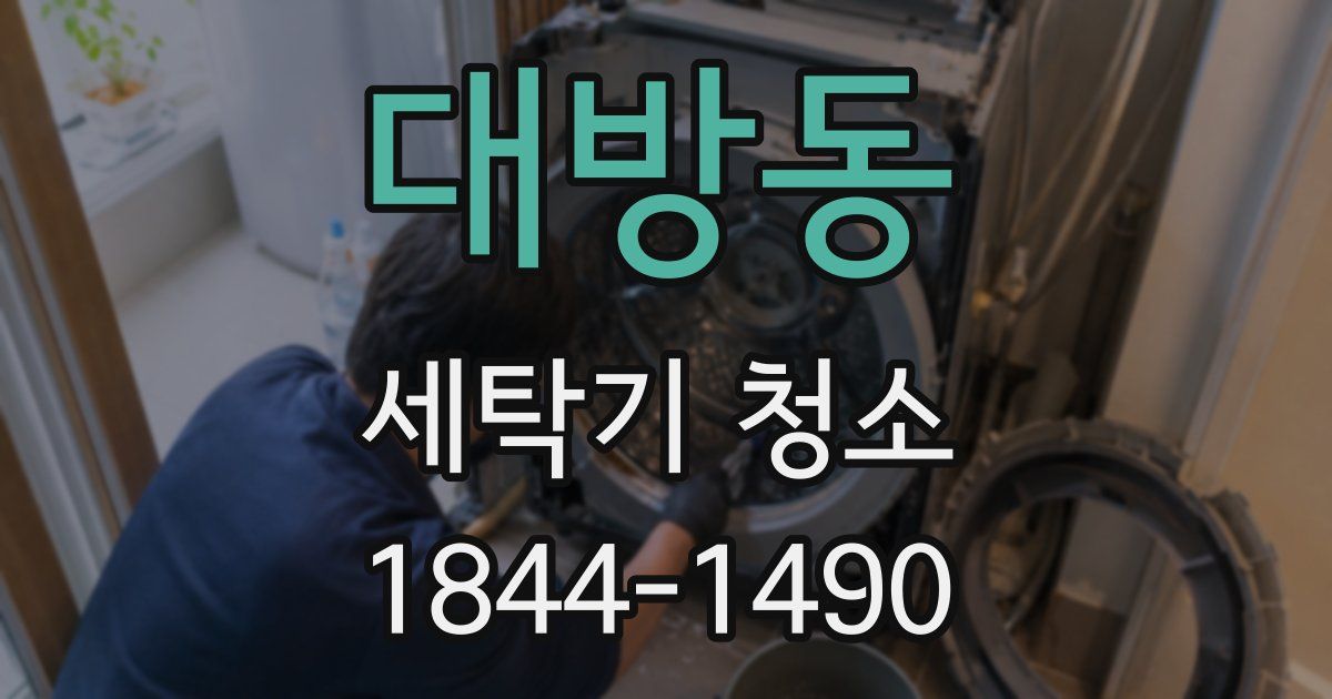 대방동 세탁기 청소
