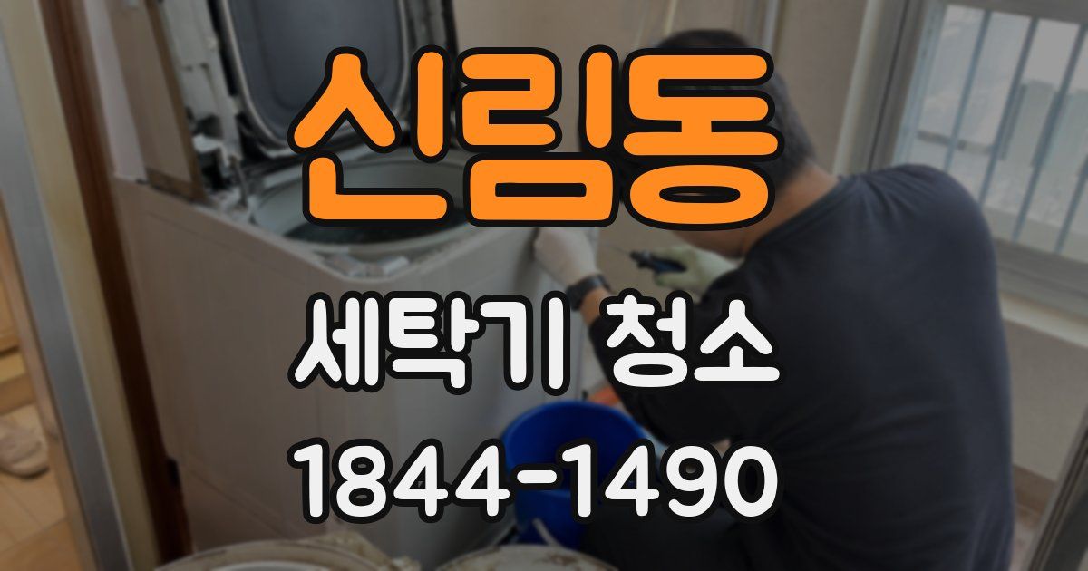 신림동 세탁기 청소