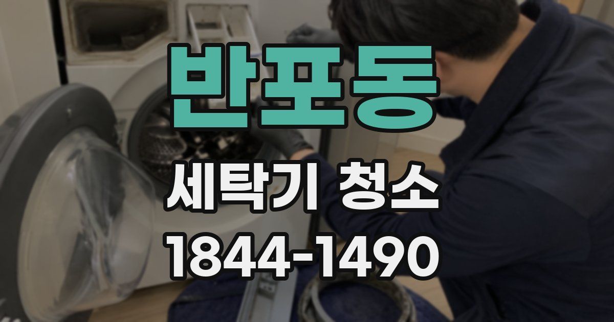 반포동 세탁기 청소