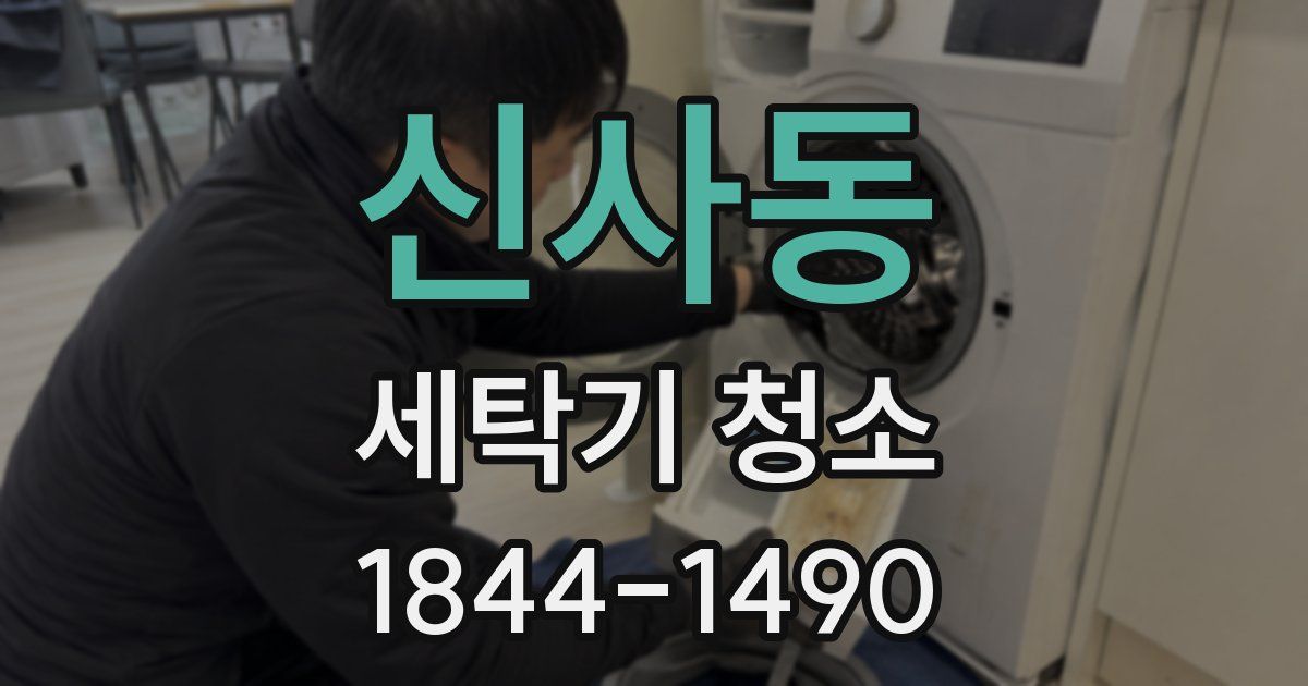 신사동 세탁기 청소