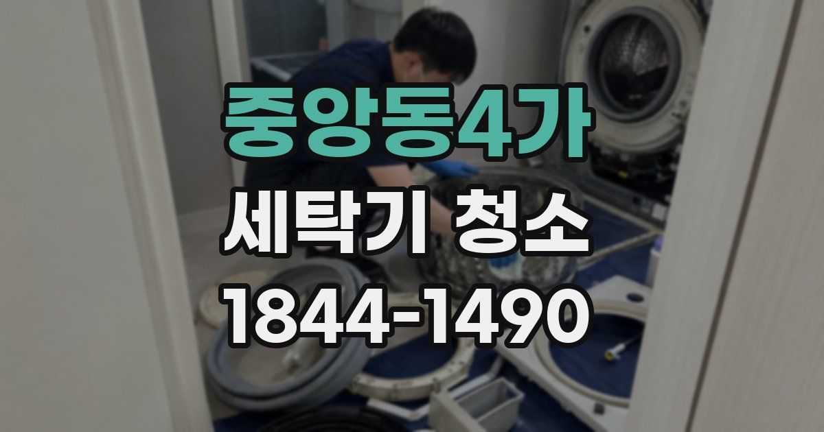 중앙동4가 세탁기 청소