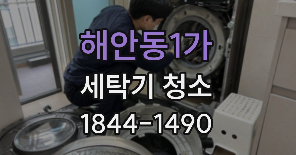 해안동1가 세탁기 청소