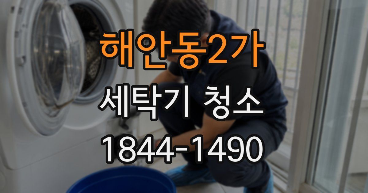 해안동2가 세탁기 청소