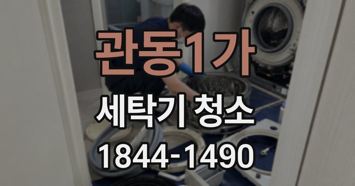 관동1가 세탁기 청소