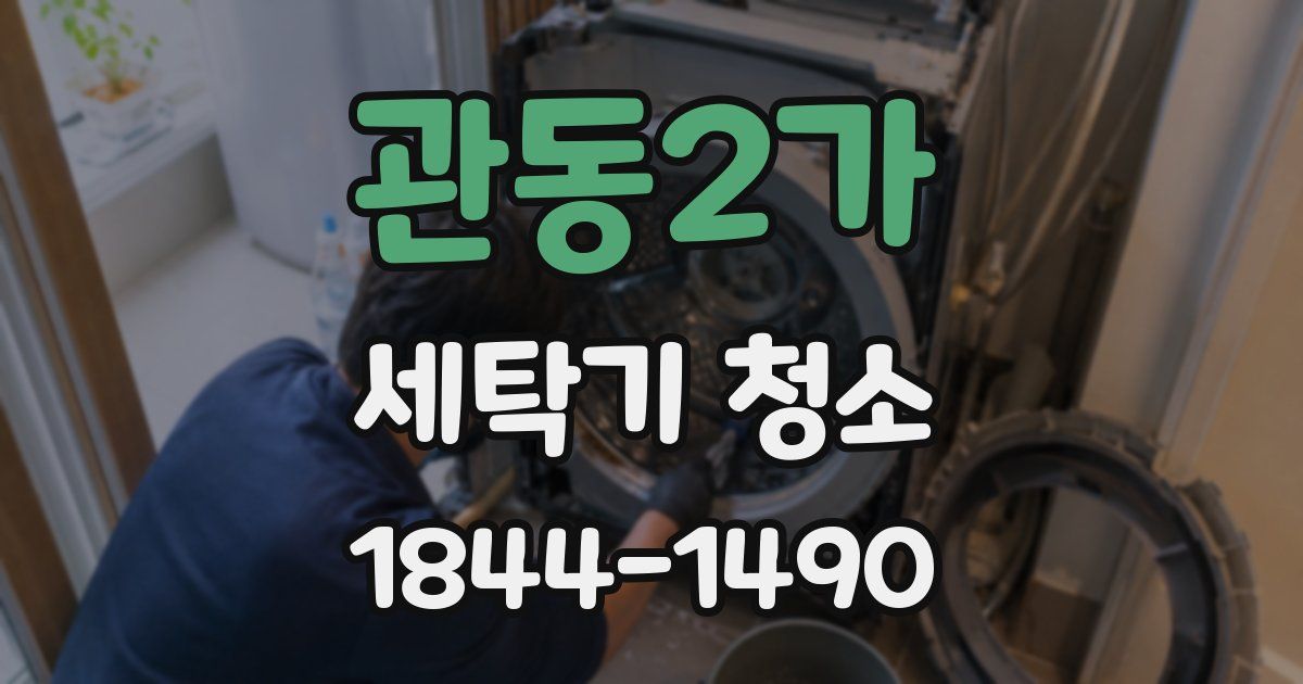 관동2가 세탁기 청소