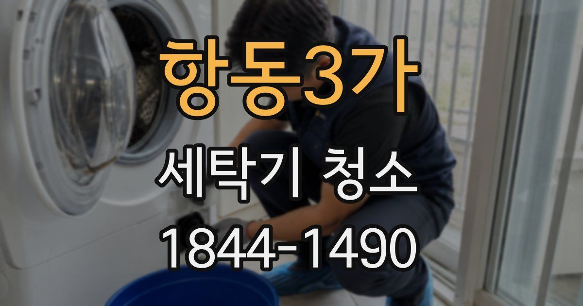 항동3가 세탁기 청소