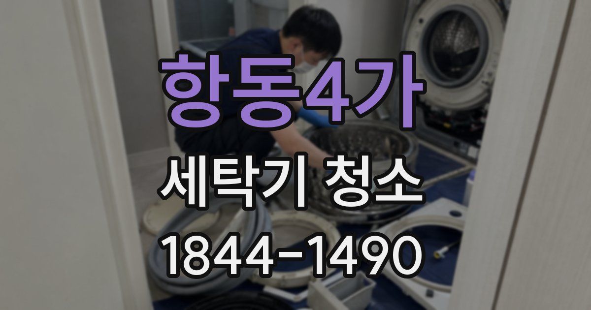 항동4가 세탁기 청소