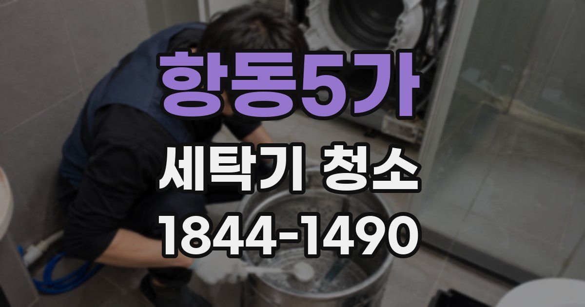 항동5가 세탁기 청소