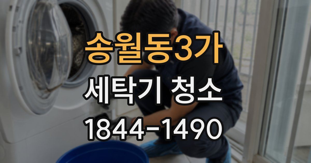 송월동3가 세탁기 청소