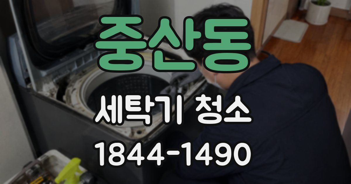 중산동 세탁기 청소