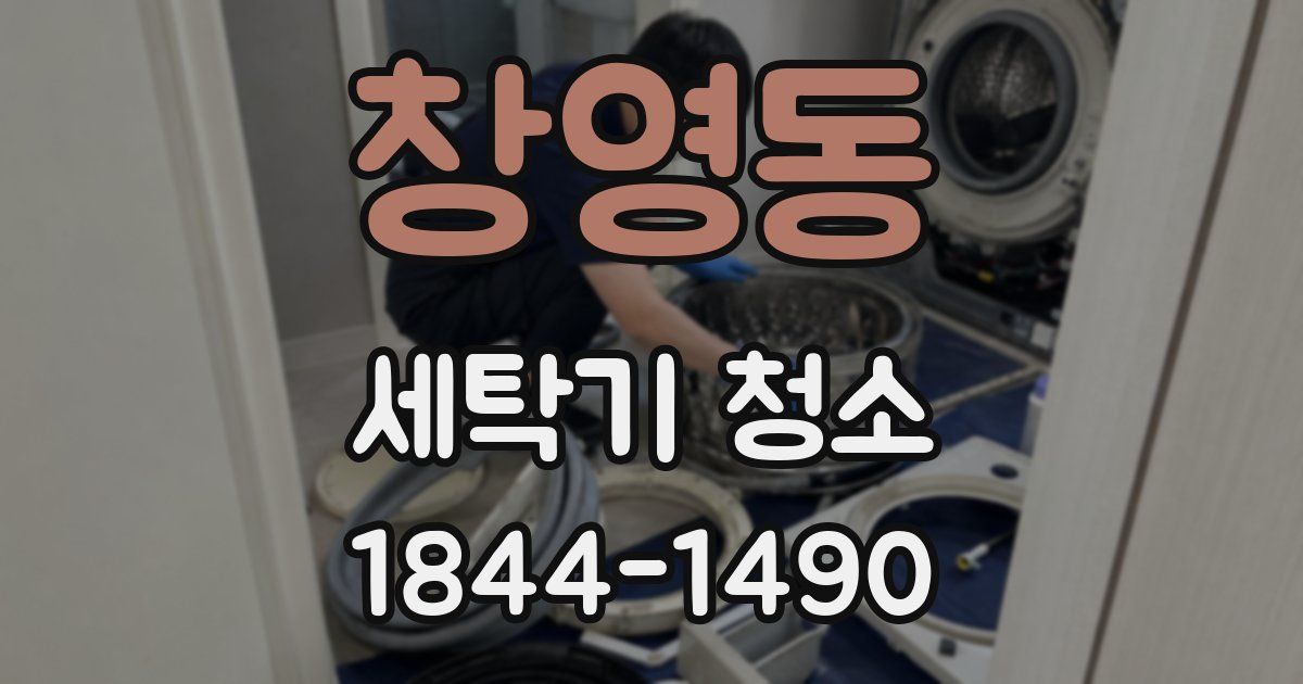 창영동 세탁기 청소