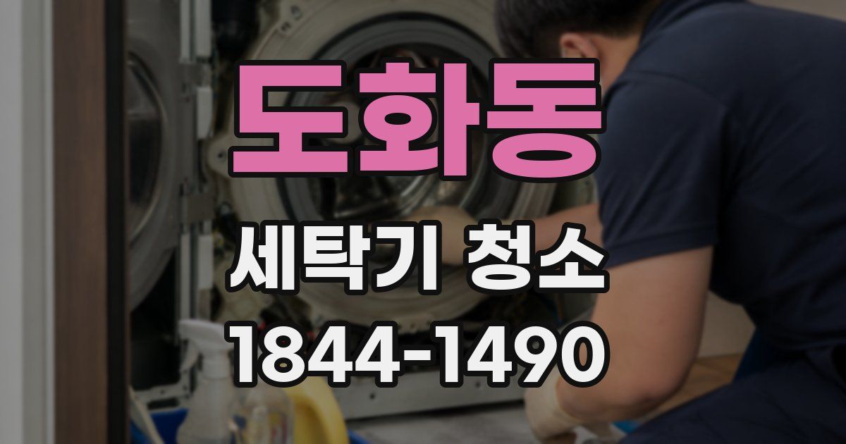 도화동 세탁기 청소