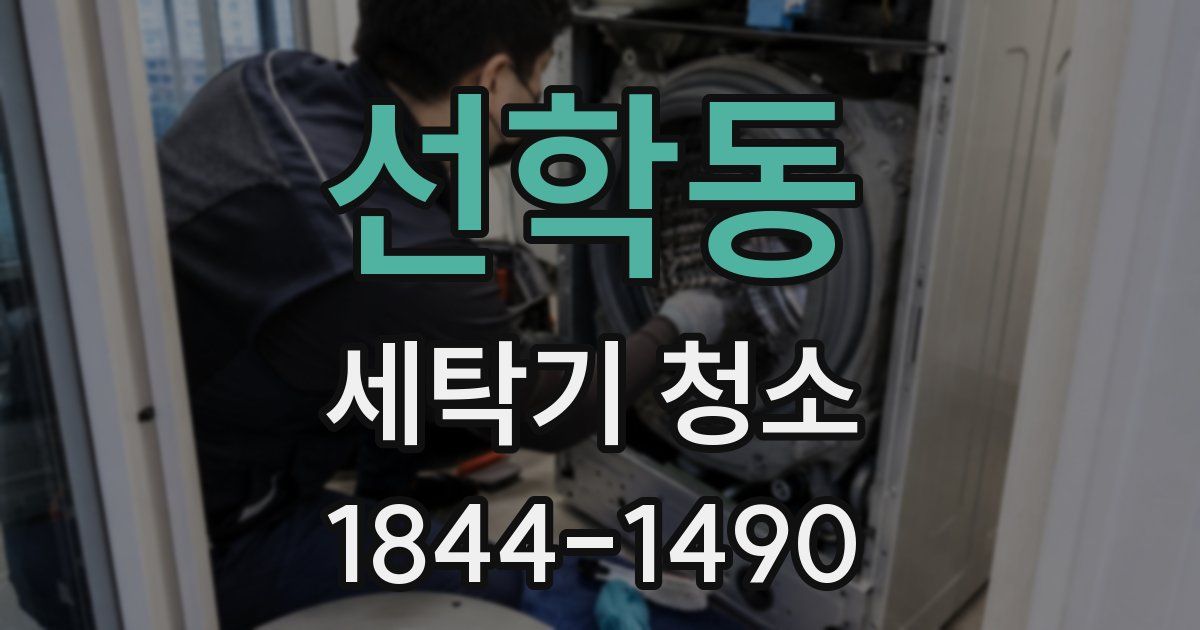 선학동 세탁기 청소