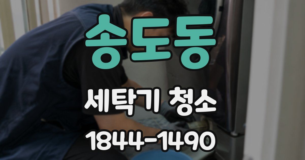 송도동 세탁기 청소
