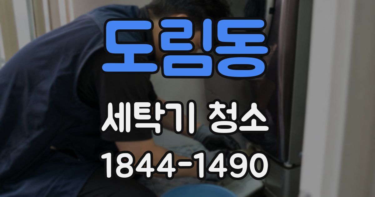 도림동 세탁기 청소