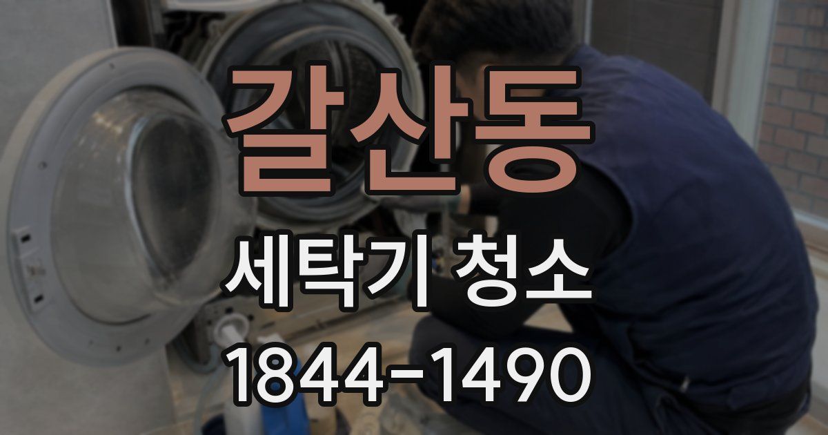 갈산동 세탁기 청소