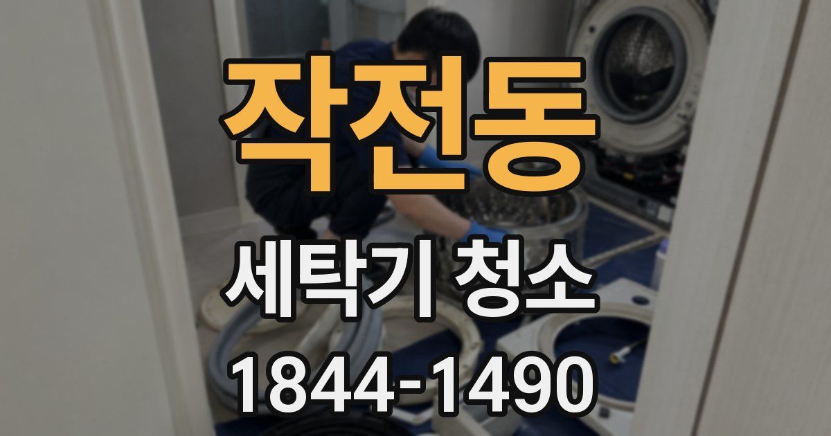 작전동 세탁기 청소