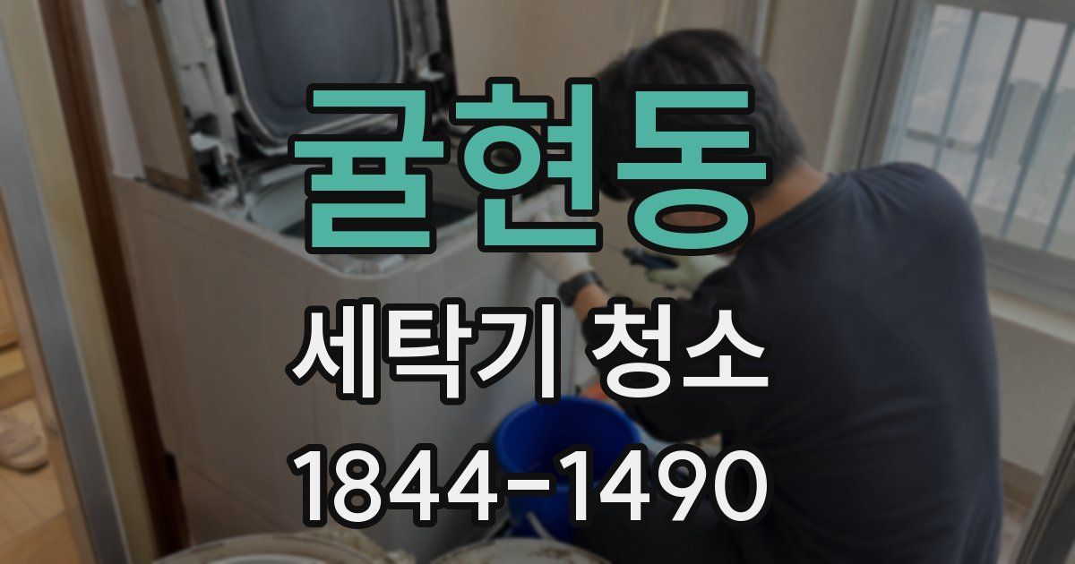 귤현동 세탁기 청소