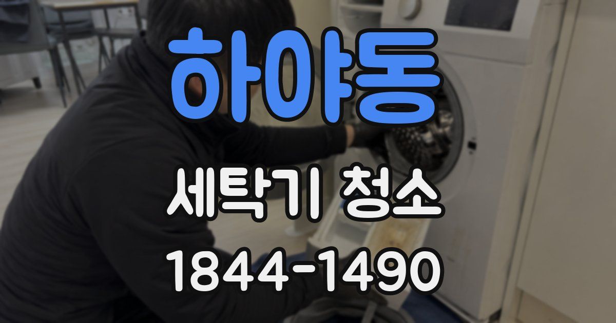 하야동 세탁기 청소