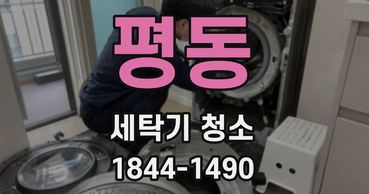 평동 세탁기 청소
