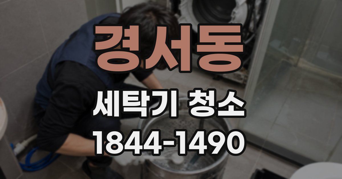 경서동 세탁기 청소