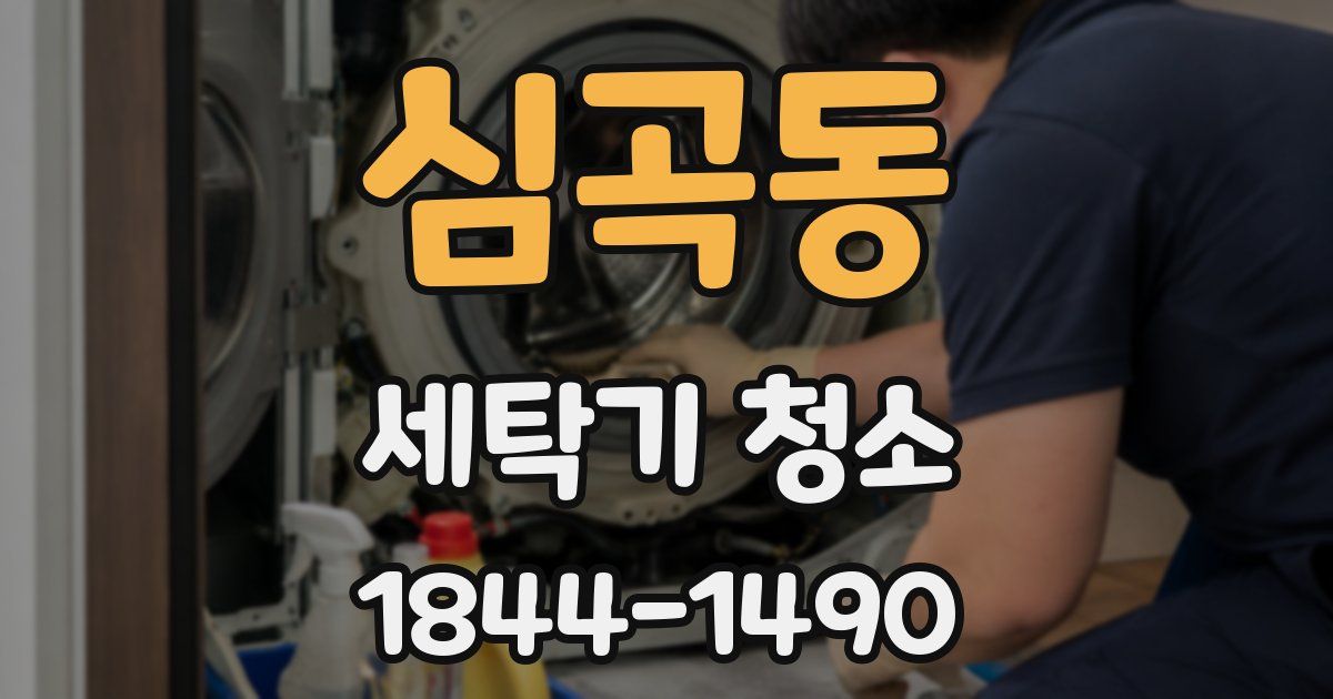 심곡동 세탁기 청소