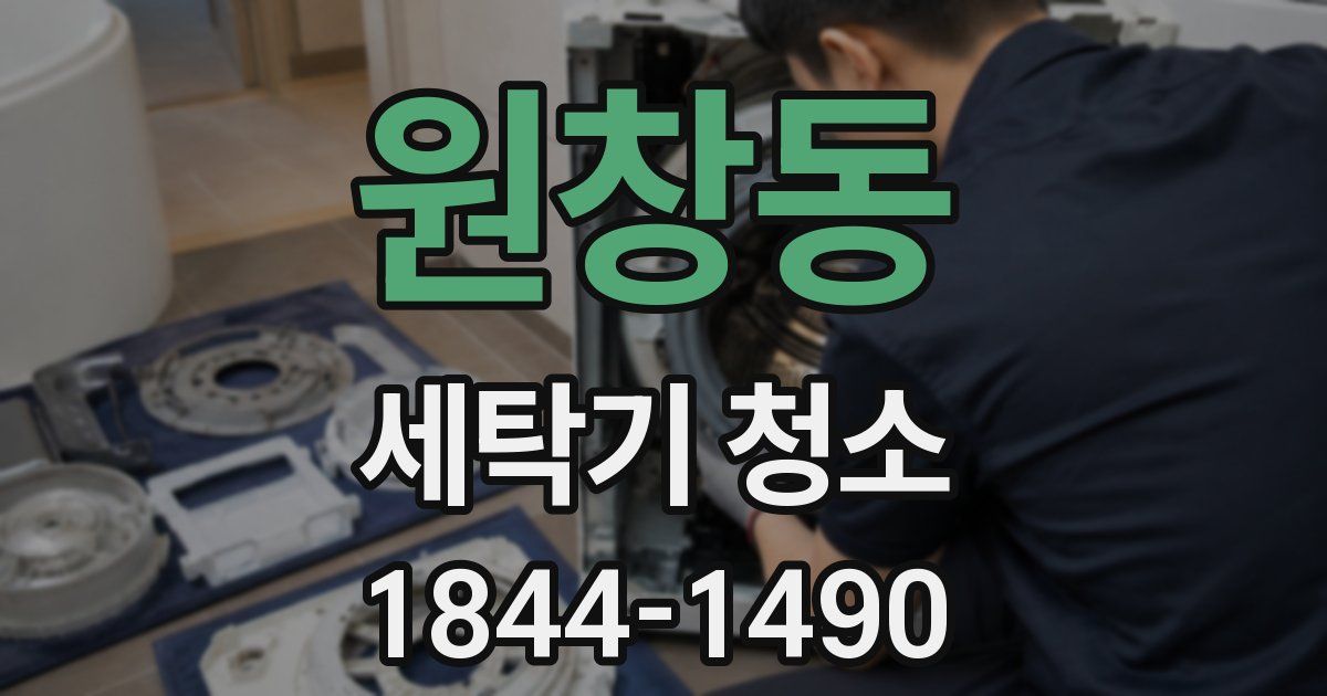 원창동 세탁기 청소
