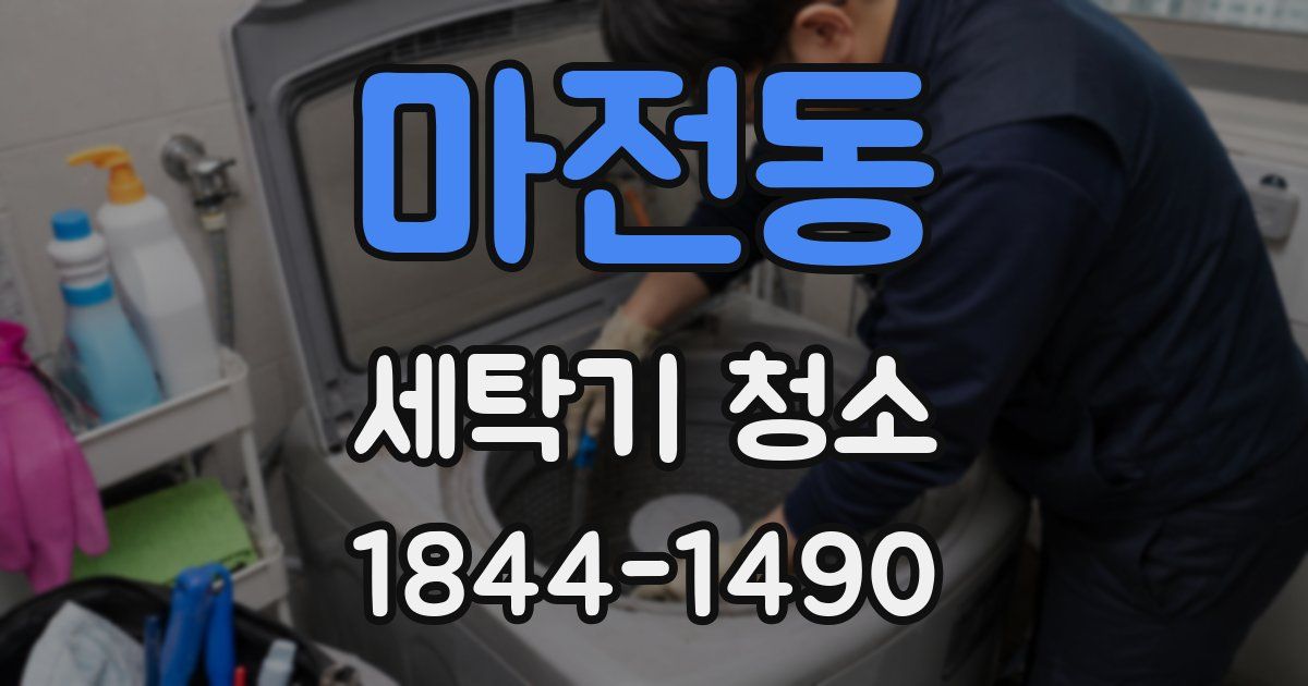 마전동 세탁기 청소