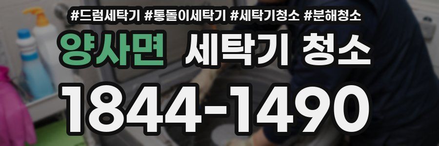 양사면 세탁기 청소